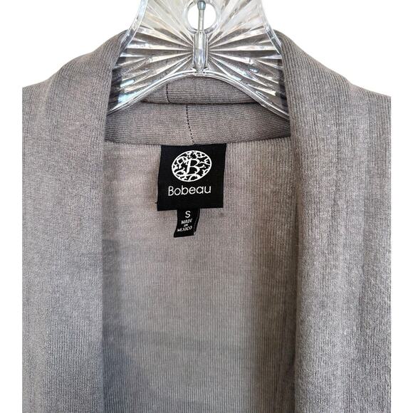 Bobeau Women's Open Front Cardigan Soft Modal Long Sleeve Size S Clay - Picture 3 of 8